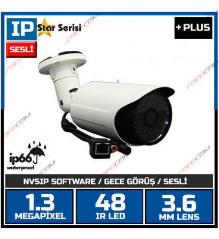 SAFECAM IC-8592 1.3MP IR LED 3.6 MM LENS SESLİ IP KAMERA