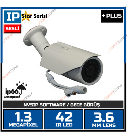 SAFECAM IC-6192 1,3 MP 42 IR LED IP KAMERA