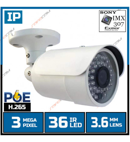 SAFECAM IC-7888 3MP IP IMX307 DH MIDI KASA H265 POE'Lİ / 1822S