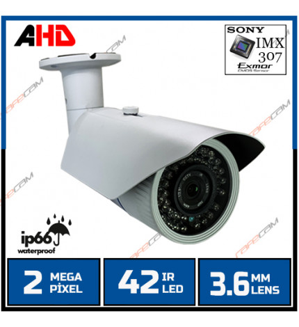 Safecam pm 6118 2 mp 42 ir led 3 6 mm lens ahd kamera 