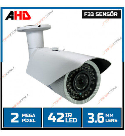 Safecam pm 6120 2 mp 42 ir  led 3 6 mm lens ahd kamera 
