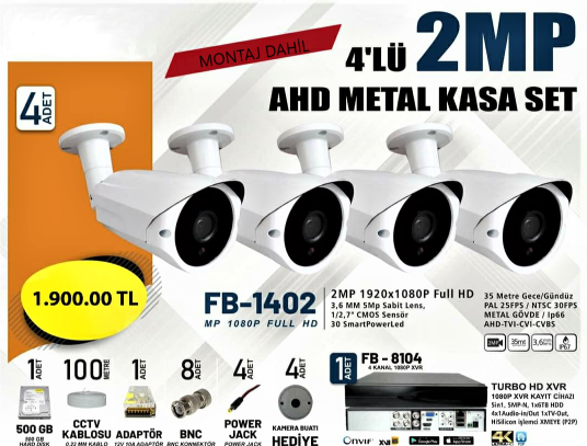 Safecam PM-8116 2 MP 36 Led AHD-1726S