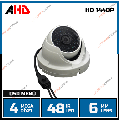 Safecam PM-8917 4 MP HD 1440P 48 IR LED 6 MM LENS AHD KAMERA-1712s